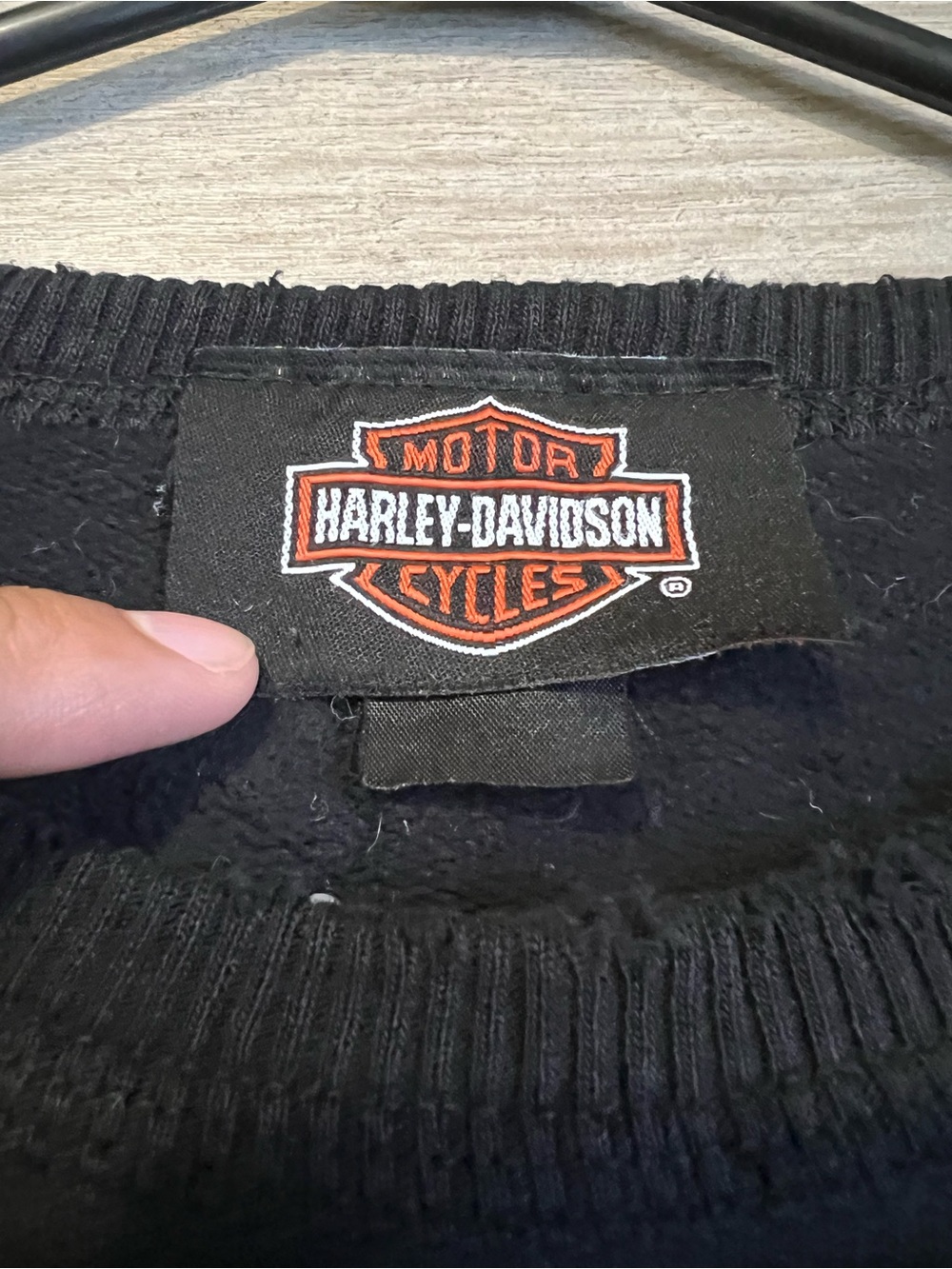 Vintage Harley-Davidson Montreal Crewneck Sweatshirt Distressed Thrashed XL - Picture 3 of 9